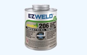 SOLVENT CEMENT MEDIUM PVC 32oz EZ WELD GRAY 206