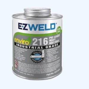 SOLVENT CEMENT HEAVY PVC 32oz EZ WELD GRAY 216
