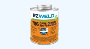 SOLVENT CEMENT HEAVY CPVC80 (32Oz) ORANGE EZ WELD 786**