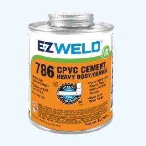 SOLVENT CEMENT HEAVY CPVC80 (32Oz) ORANGE EZ WELD 786**