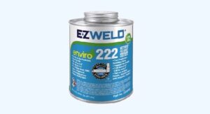 SOLVENT CEMENT MEDIUM PVC (1/8) BLUE EZ WELD 222 (16oz)