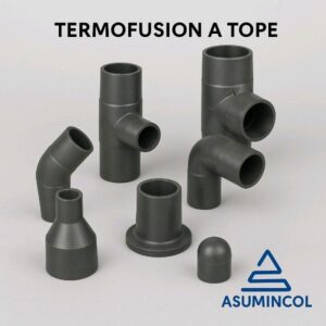 TEE 4 (110MM) PN16 PE100-POLIETILENO(PEAD) NEGRO