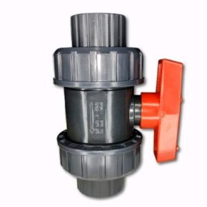 VALVULA BOLA 1-1/2X150# DU S/S PVC