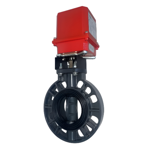 Válvula Mariposa Automatizada con Actuador Eléctrico